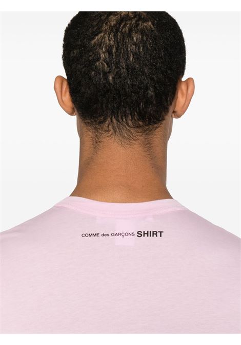 t-shirt knit uomo rosa COMME DES GARÇONS SHIRT | FO-T0243